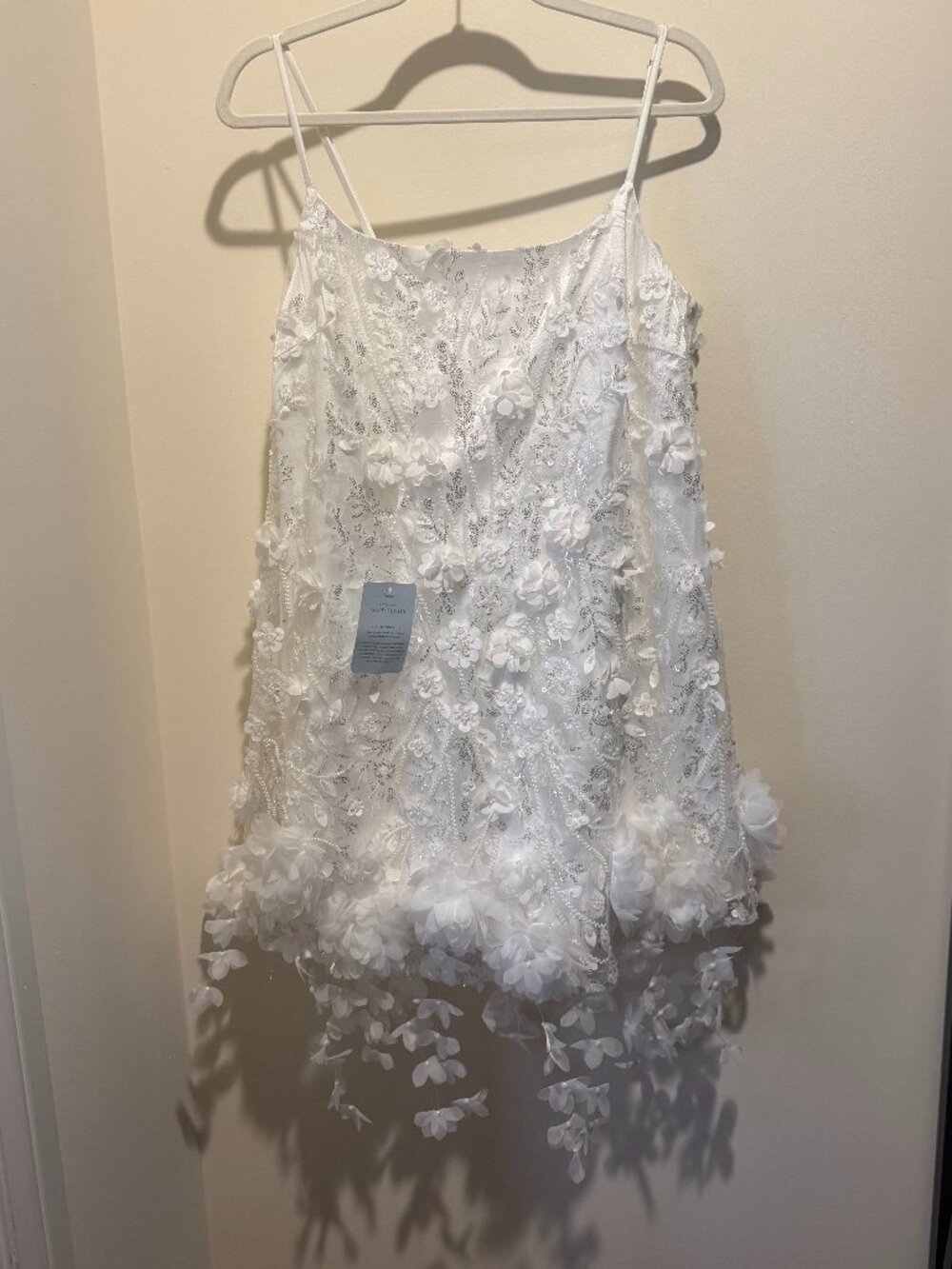 NEW Bridal Rina Shift Mini Dress in White